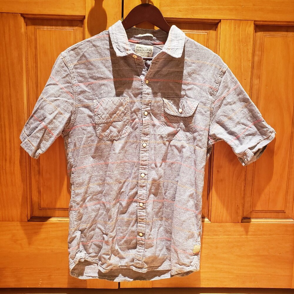 Los Angeles Third & Army Striped Button-down striped shirt L Soft